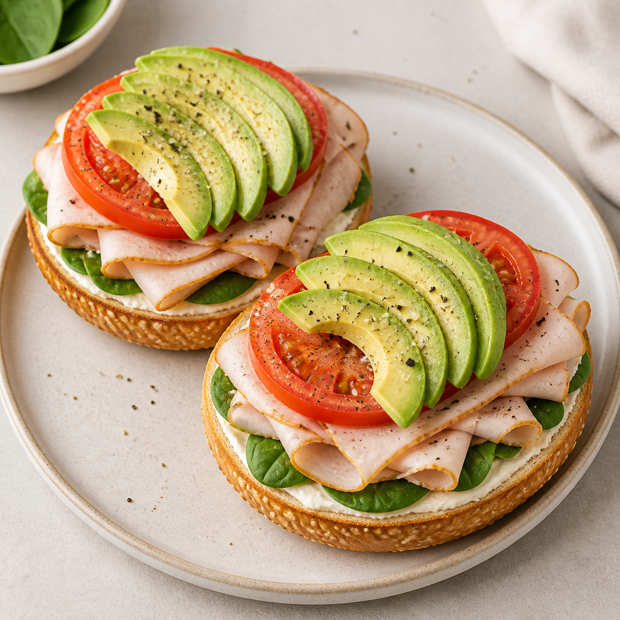 Turkey Avocado Bagel