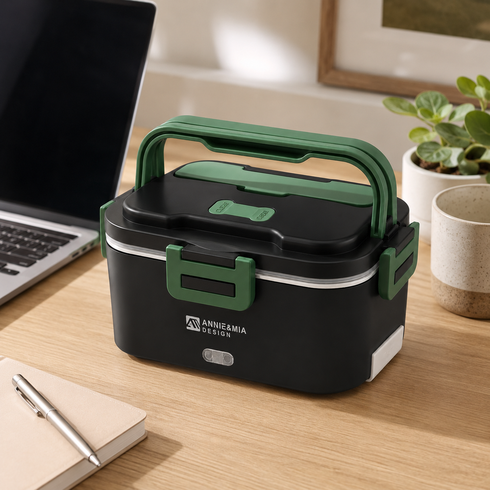 Annie & Mia Design 1.8L Electric Lunch Box (Green)