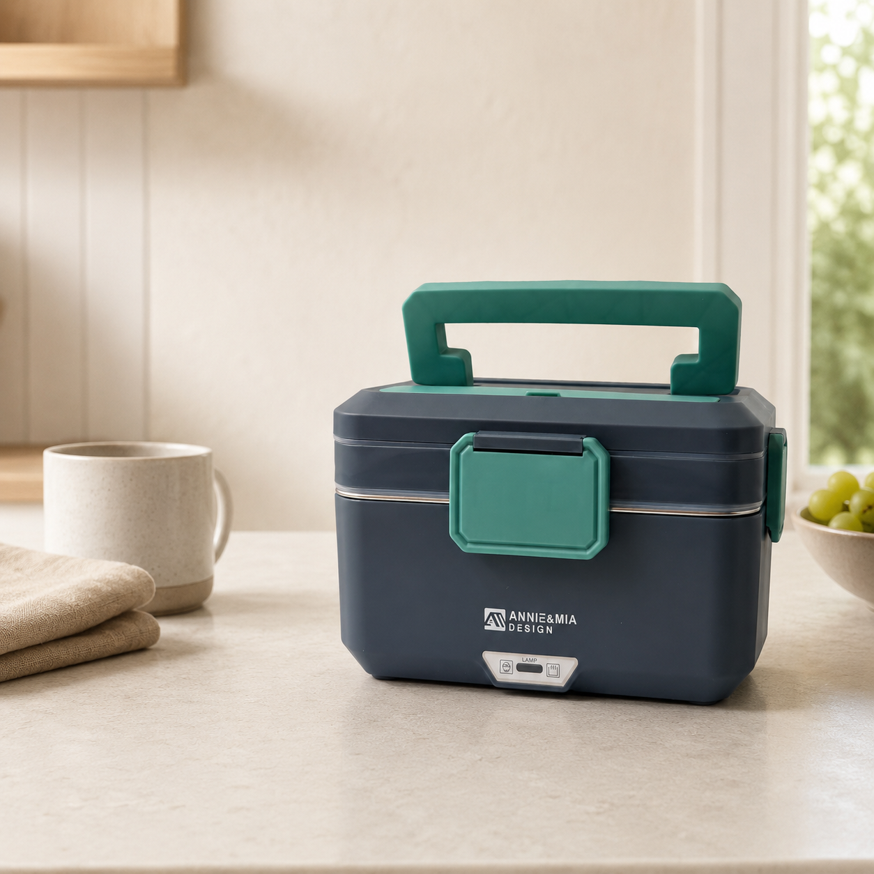 Annie & Mia Design 3.5L Electric Lunch Box