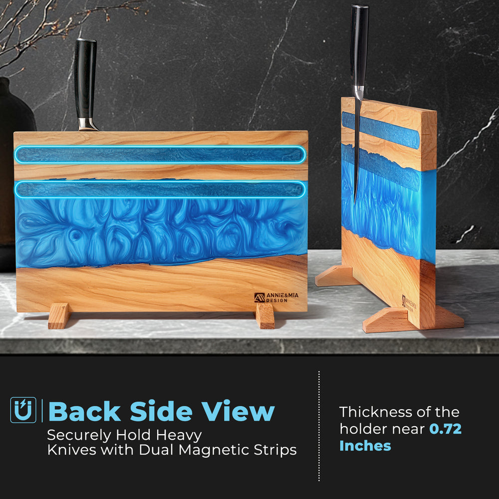 Annie & Mia Design Epoxy Resin Magnetic Knife Holder