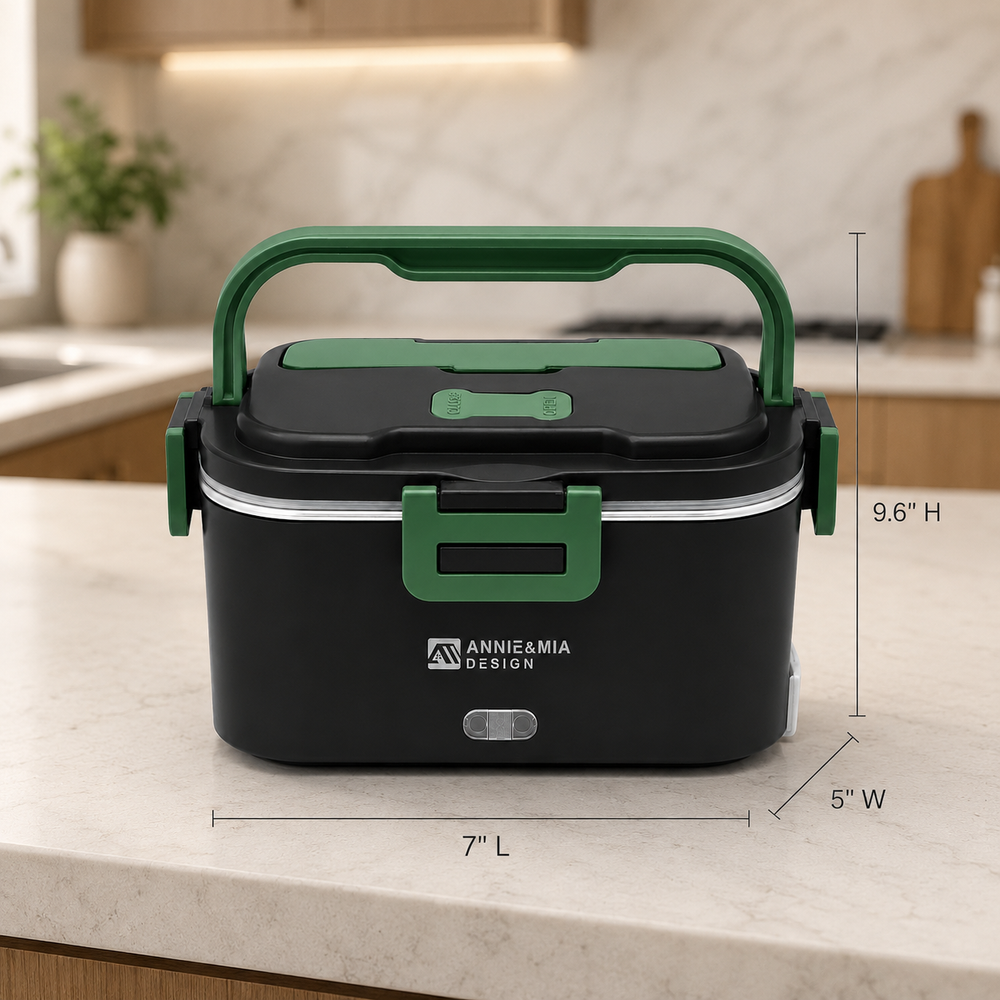 Annie & Mia Design 1.8L Electric Lunch Box (Green)