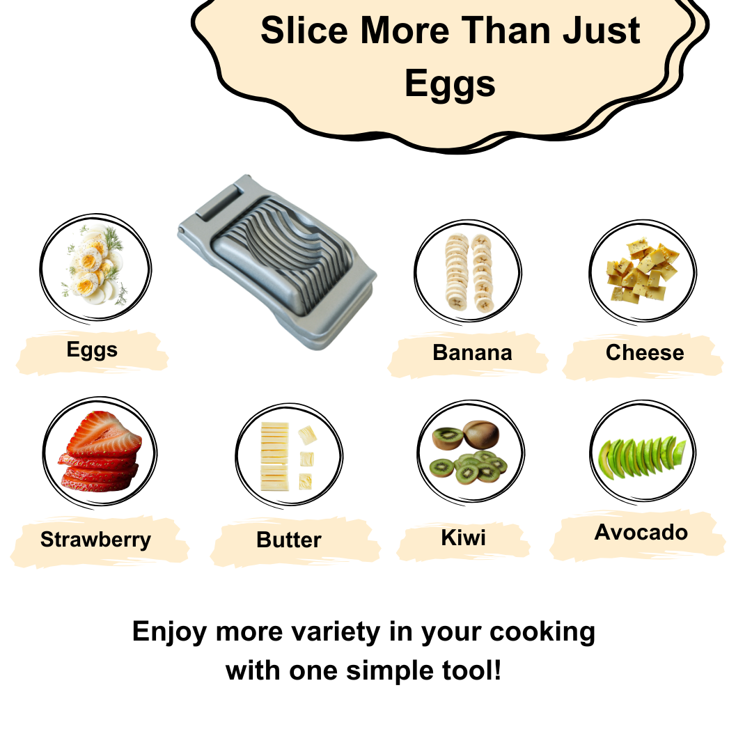 Annie & Mia Design Egg Slicer — Stainless-Steel Wires