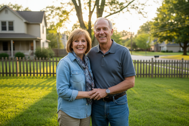 a traditional American couple 