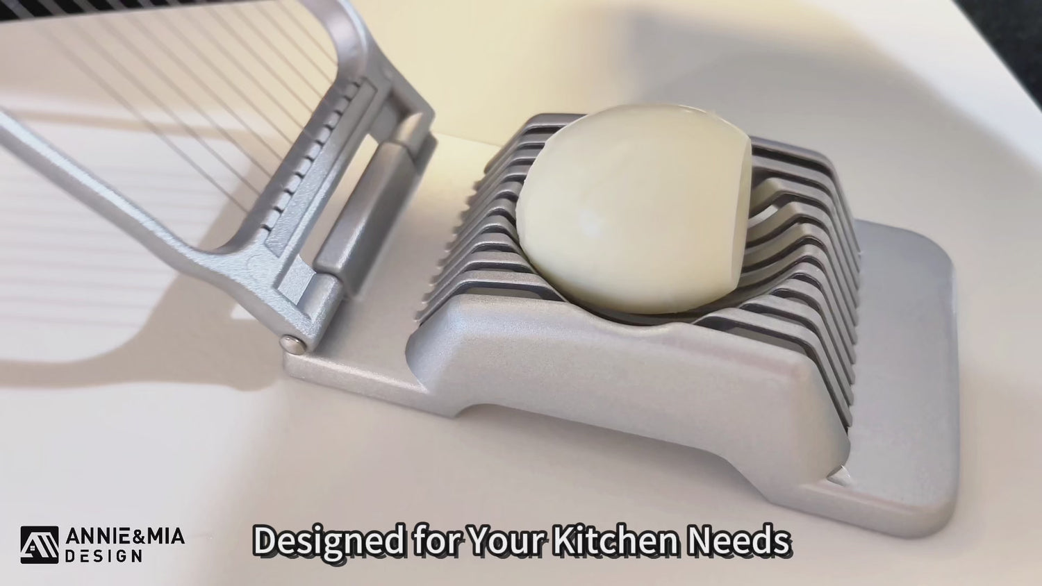 Annie & Mia Design Egg Slicer — Stainless-Steel Wires